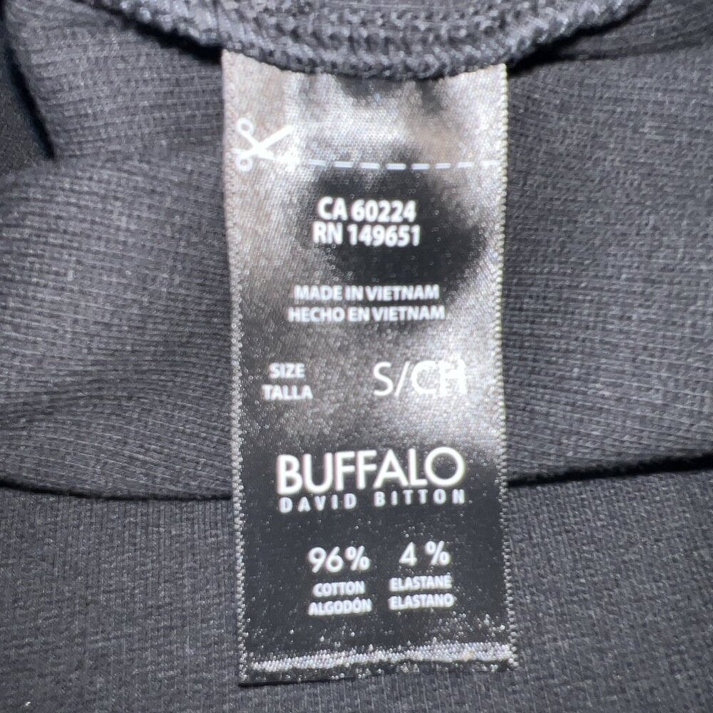 Buffalo By David Bitton Ribbed Black Tee Shirt Women’s Size Small - Picture 7 of 8